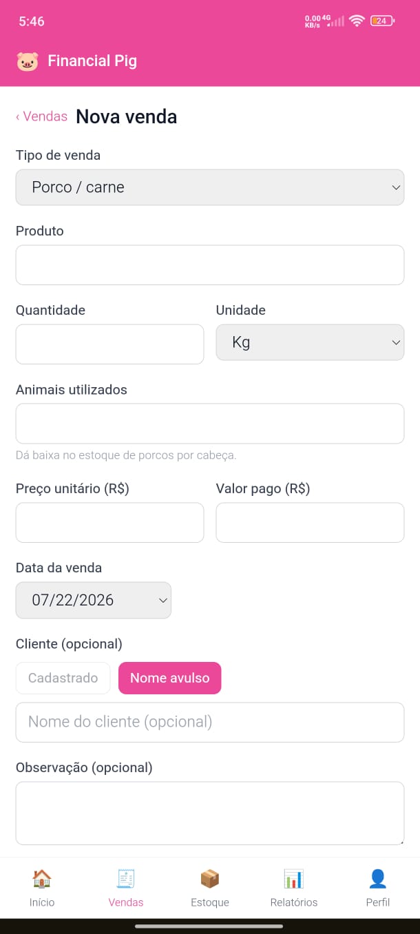 Imagem do projeto Sistema de gestão financeira